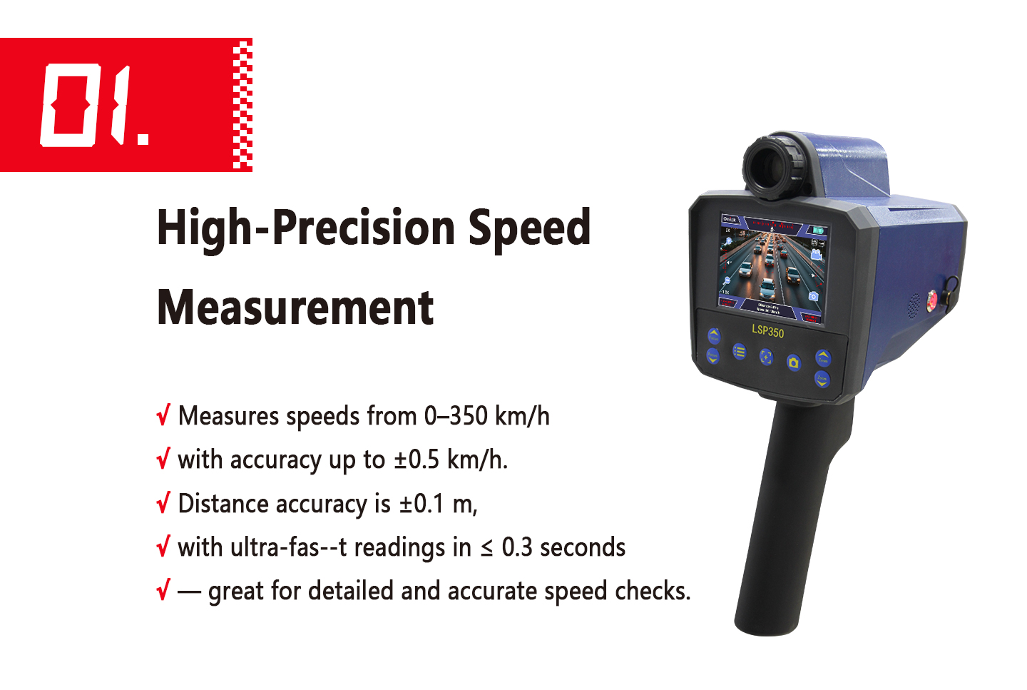 LSP350 Handheld Laser Speed ​​Detector
