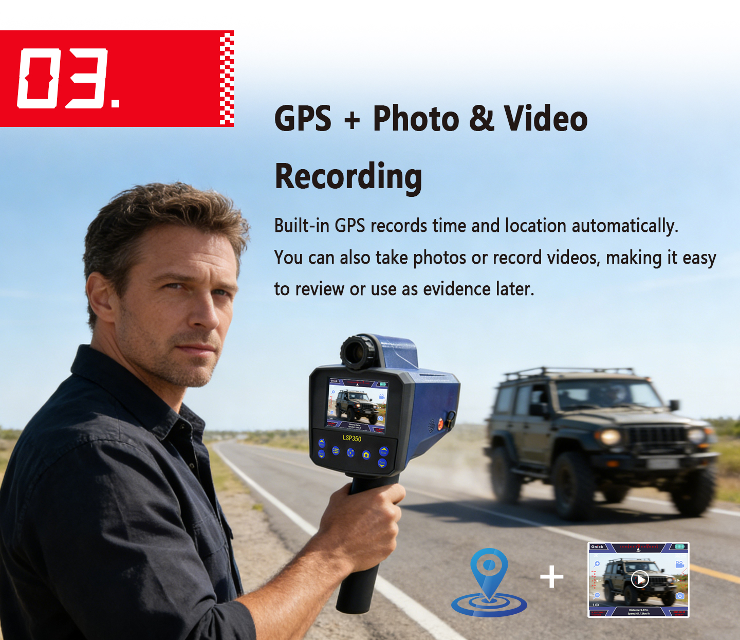 LSP350 Handheld Laser Speed ​​Detector