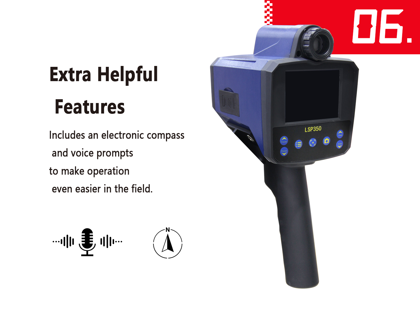 LS350 Handheld Laser Speed ​​Meter with Printing Function